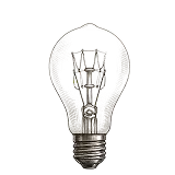 An illustration of a lightbulb.