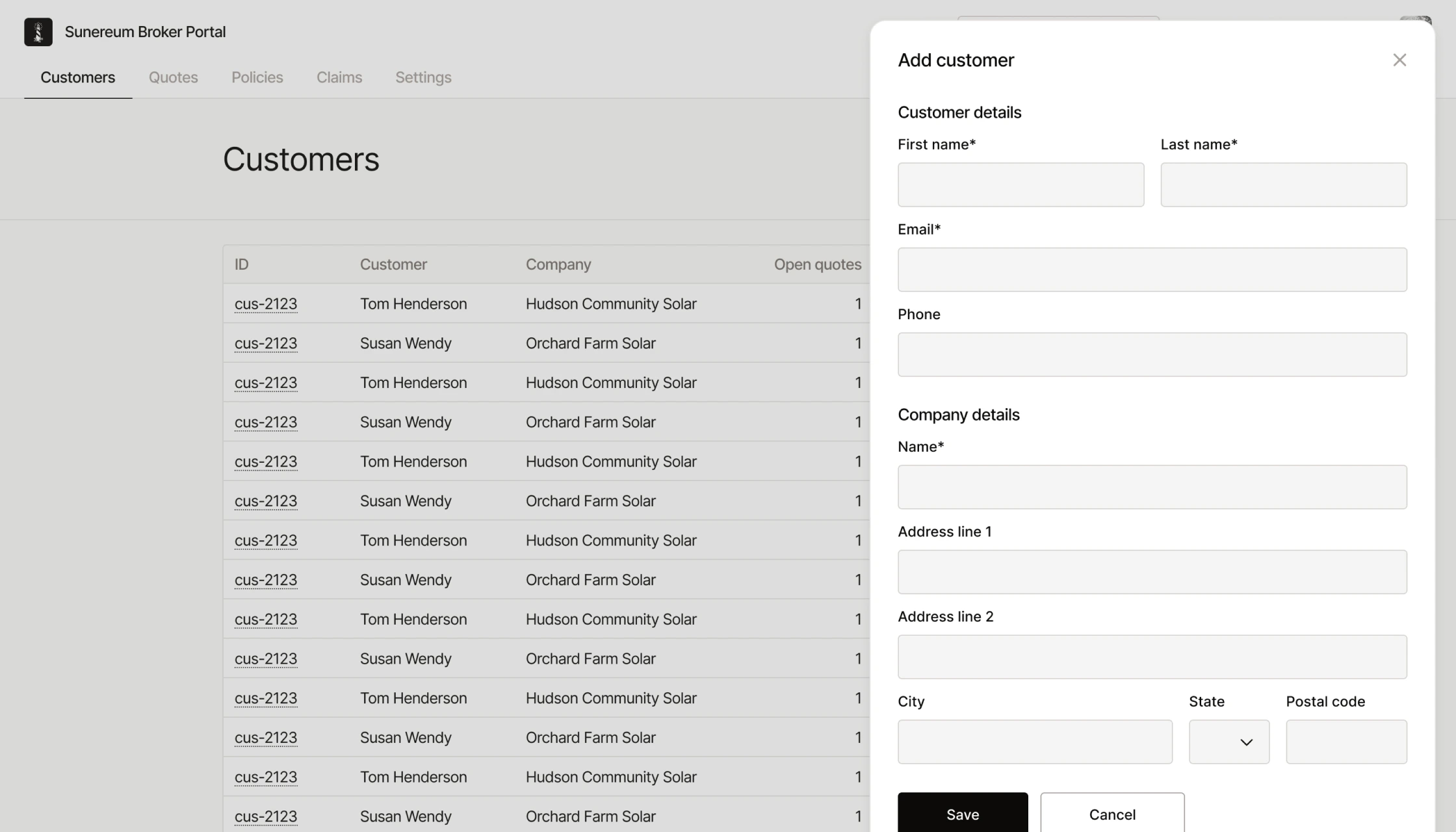 Broker portal